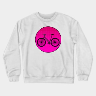 PINK Polka Dots Bike Crewneck Sweatshirt